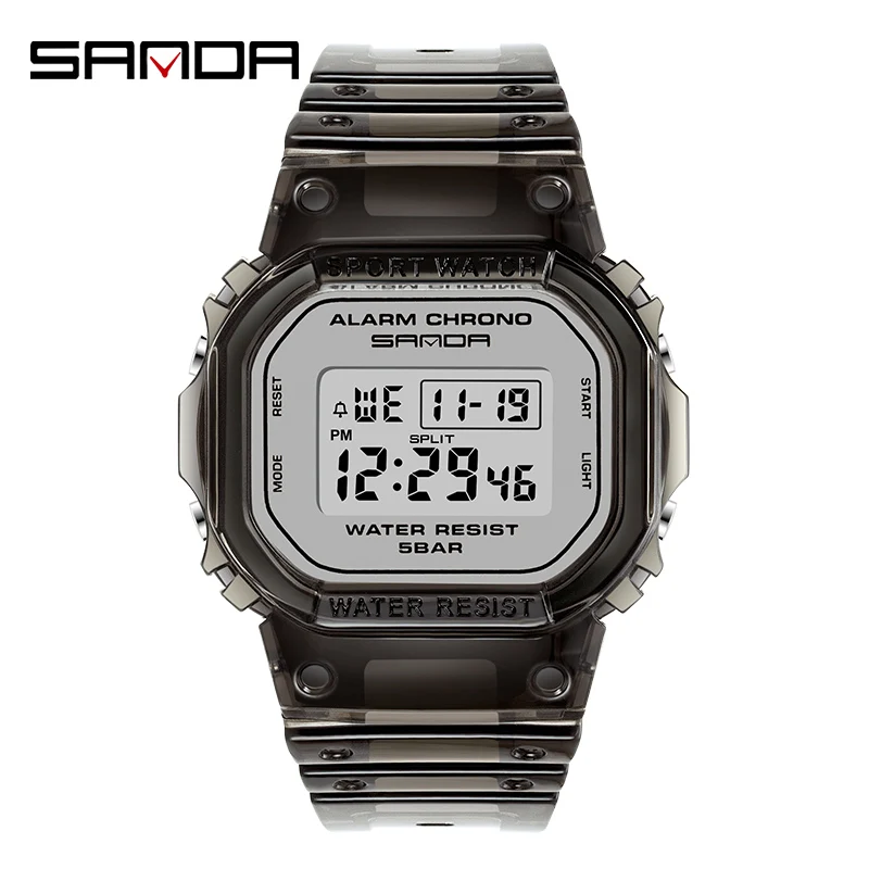 Sanda 2009 Fashion Sports Watch Enthusiast Gift Transparent Strap LED Digital Waterproof Women's Electronic Watch Men's Watch
Sanda 2009 Fashion Sports Watch Enthusiast Gift Transparent Strap LED Digital Waterproof Women's Electronic Watch Men's Watch