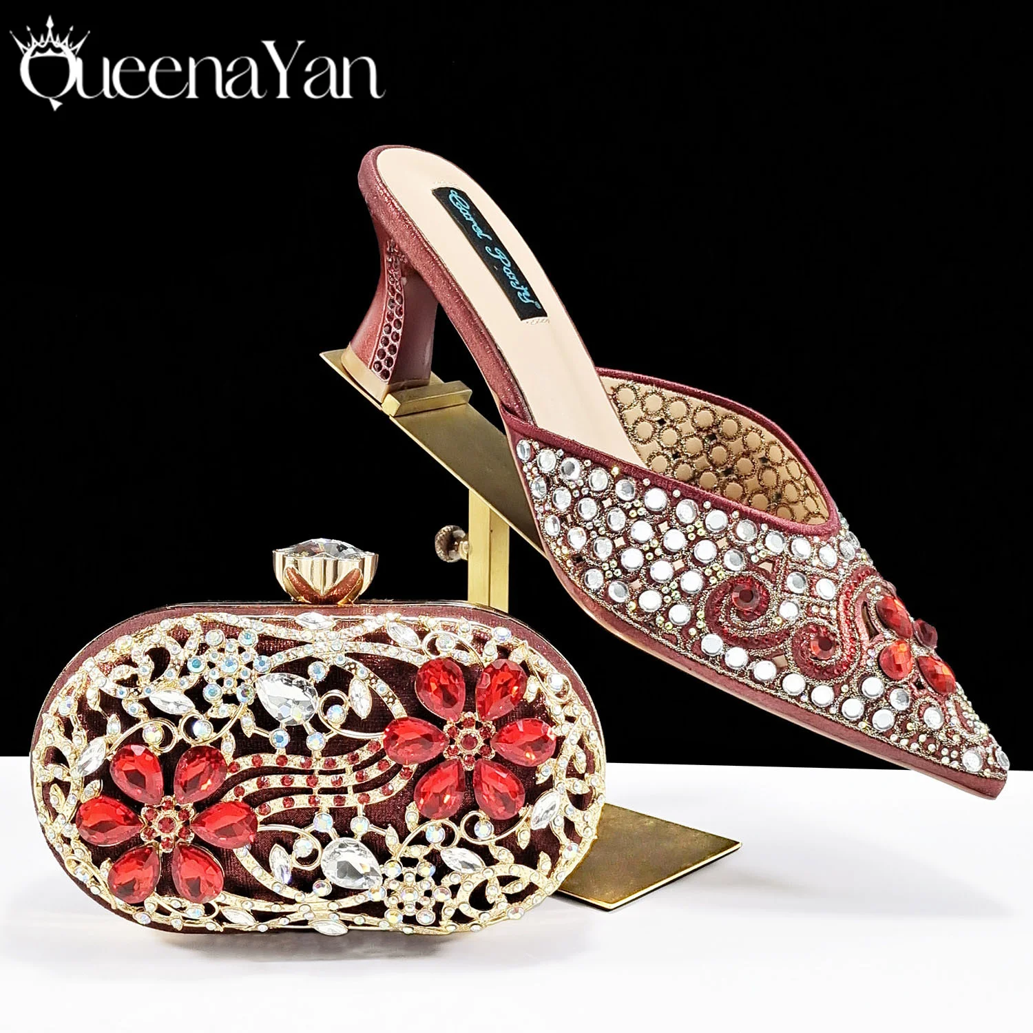 QSGFC Wine Pointed Toe New Arrivals High Heels Sexy Ladies Shoes and Bag to Match Italian Women Pumps for Wedding
QSGFC Wine Pointed Toe New Arrivals High Heels Sexy Ladies Shoes and Bag to Match Italian Women Pumps for Wedding