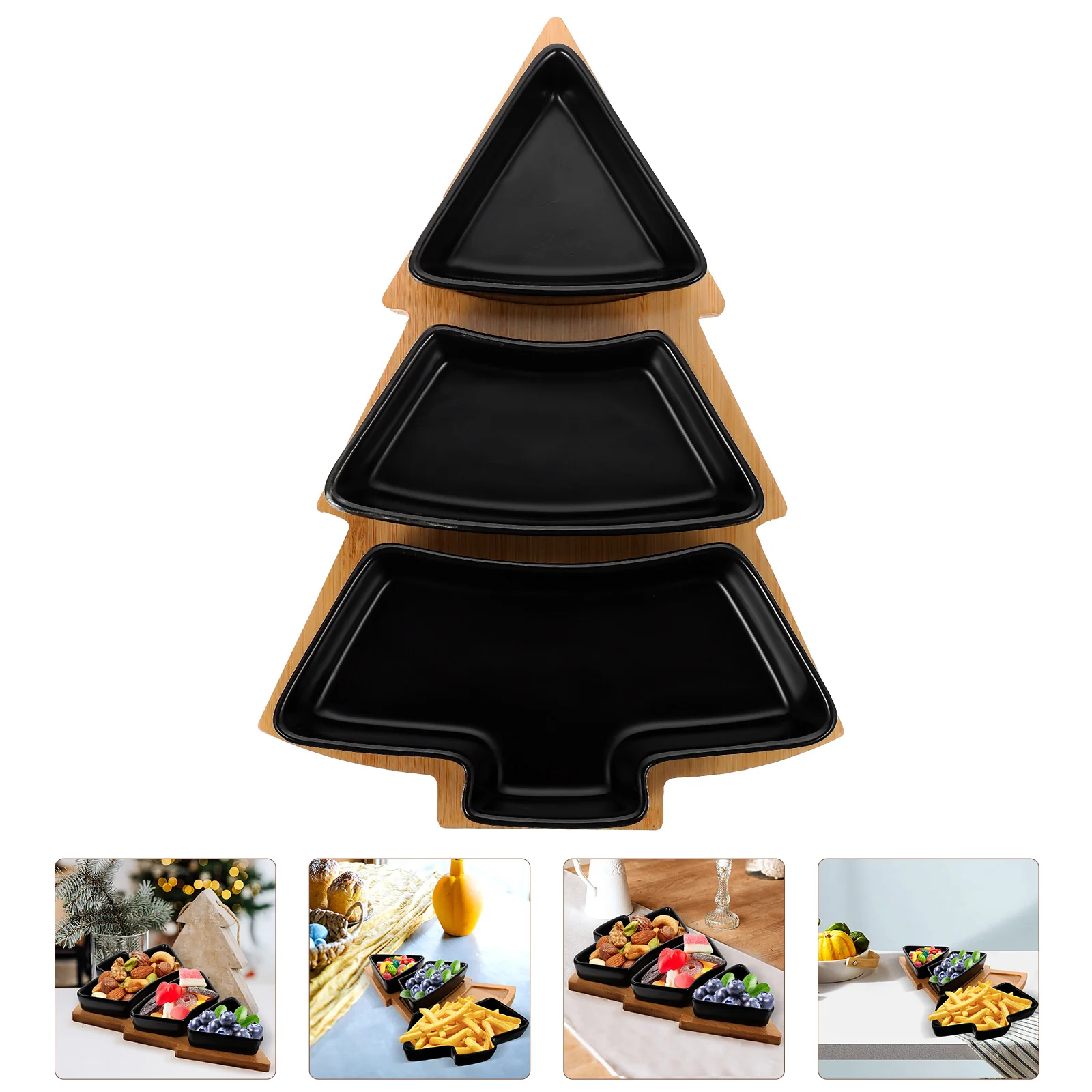 1 set Premium Snack Tray Bamboo Set Ceramic Wood Storage Dry Fruit Candy Christmas Tree Serving Platter Household
1 set Premium Snack Tray Bamboo Set Ceramic Wood Storage Dry Fruit Candy Christmas Tree Serving Platter Household