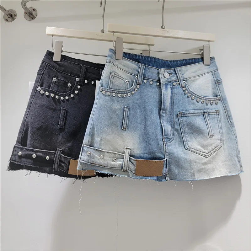 Workwear Style Black Denim Skirt for Women,sense of Design Multi-flap Pocket Pants Skirt , Easiest for Match Slimming Look Sexy
Workwear Style Black Denim Skirt for Women,sense of Design Multi-flap Pocket Pants Skirt , Easiest for Match Slimming Look Sexy