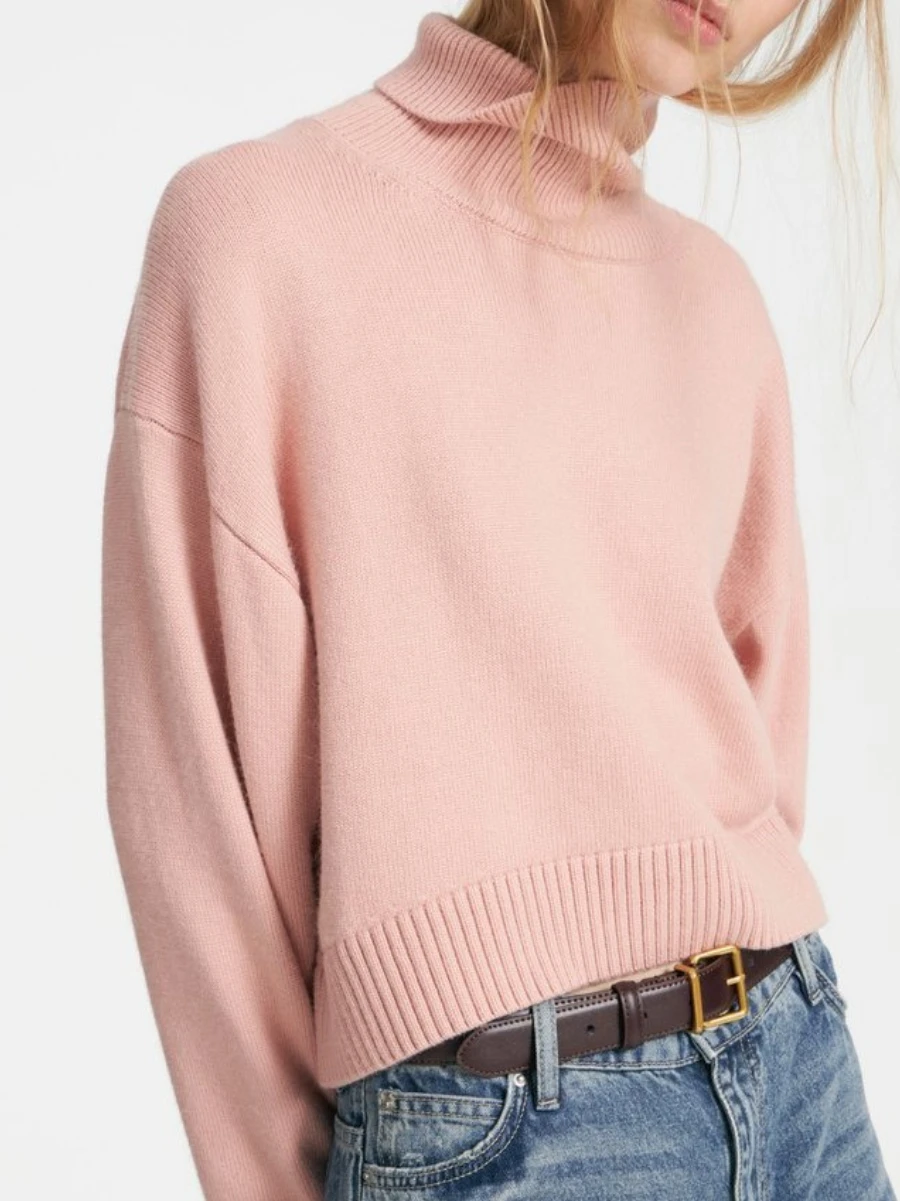 Blubelle Women's Oversized Turtleneck Sweater Short Fit Soft Knit Ribbed Hem Casual Autumn Winter Layer
Blubelle Women's Oversized Turtleneck Sweater Short Fit Soft Knit Ribbed Hem Casual Autumn Winter Layer