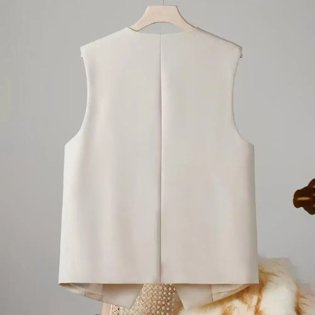 Temperamental Workplace Outfit Stylish Women's Sleeveless Vest Blazer with Pockets for Office Work Casual Streetwear Chic V Neck
Temperamental Workplace Outfit Stylish Women's Sleeveless Vest Blazer with Pockets for Office Work Casual Streetwear Chic V Neck