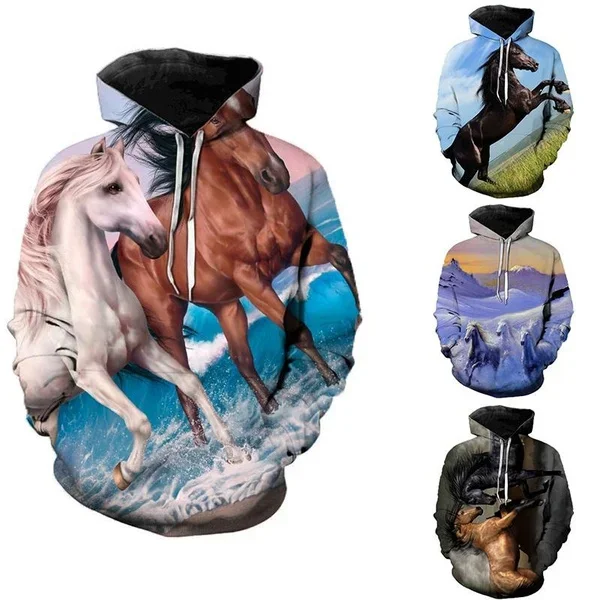 2024 Men and Women Fall/Winter 3D Printing Hoodie for Cool Horse Print Hoodie Couple Hoodie Loose Large Size Hoodie
2024 Men and Women Fall/Winter 3D Printing Hoodie for Cool Horse Print Hoodie Couple Hoodie Loose Large Size Hoodie