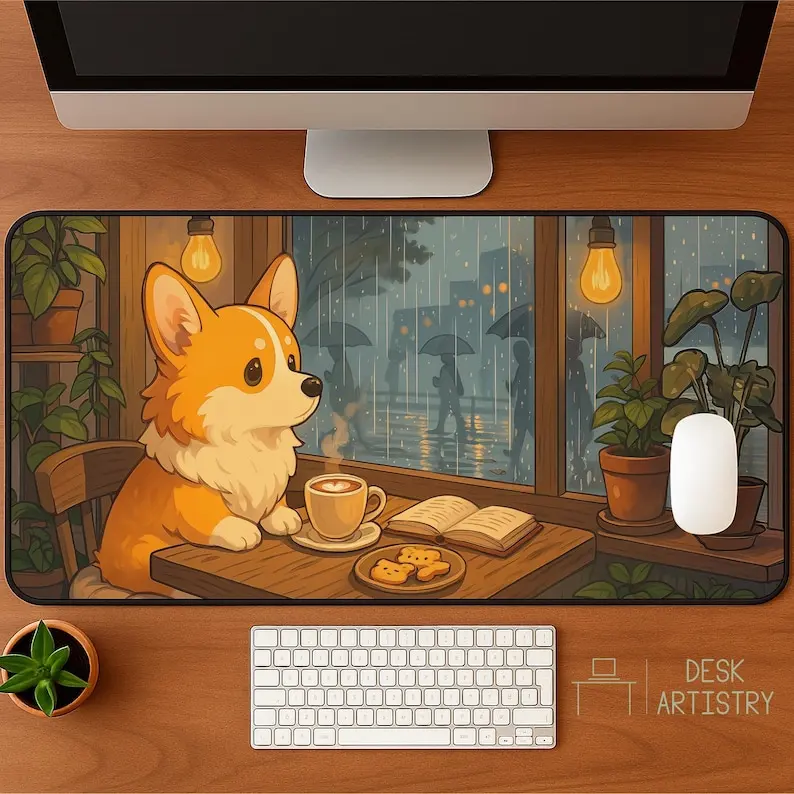 Cartoon Corgi Mouse Pad Large Size Rubber Base Anti-slip PC Desk Accessories Mousepad for Office & Gamer Keyboard Mats Decor Mat
Cartoon Corgi Mouse Pad Large Size Rubber Base Anti-slip PC Desk Accessories Mousepad for Office & Gamer Keyboard Mats Decor Mat