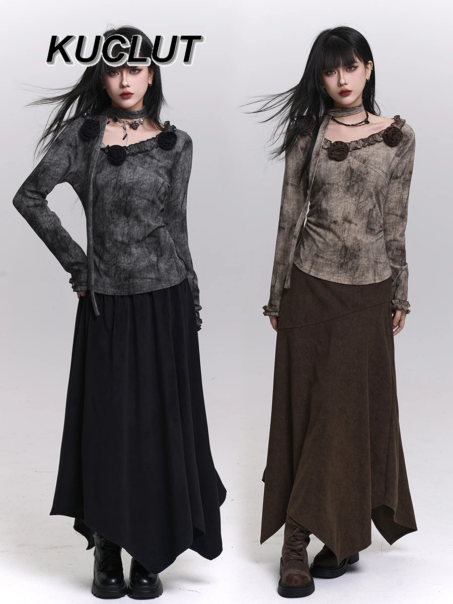 Elegant Outfits Spring Women's Two-Piece Sets Korean Style High-End Autumn Outfit Fashion Long Sleeve Top and Skirt Set
Elegant Outfits Spring Women's Two-Piece Sets Korean Style High-End Autumn Outfit Fashion Long Sleeve Top and Skirt Set