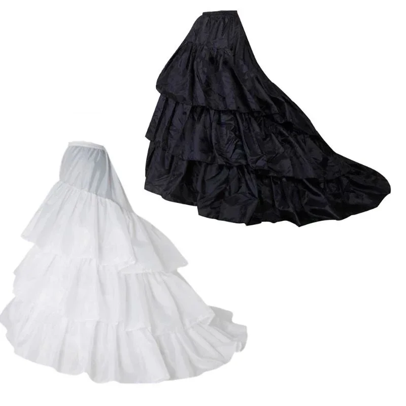 Bridal Wedding Dress Trailing Skirt Large 3-layer Ruffled Petticoat Elastic Waist Black White Lolita Slip Lining
Bridal Wedding Dress Trailing Skirt Large 3-layer Ruffled Petticoat Elastic Waist Black White Lolita Slip Lining