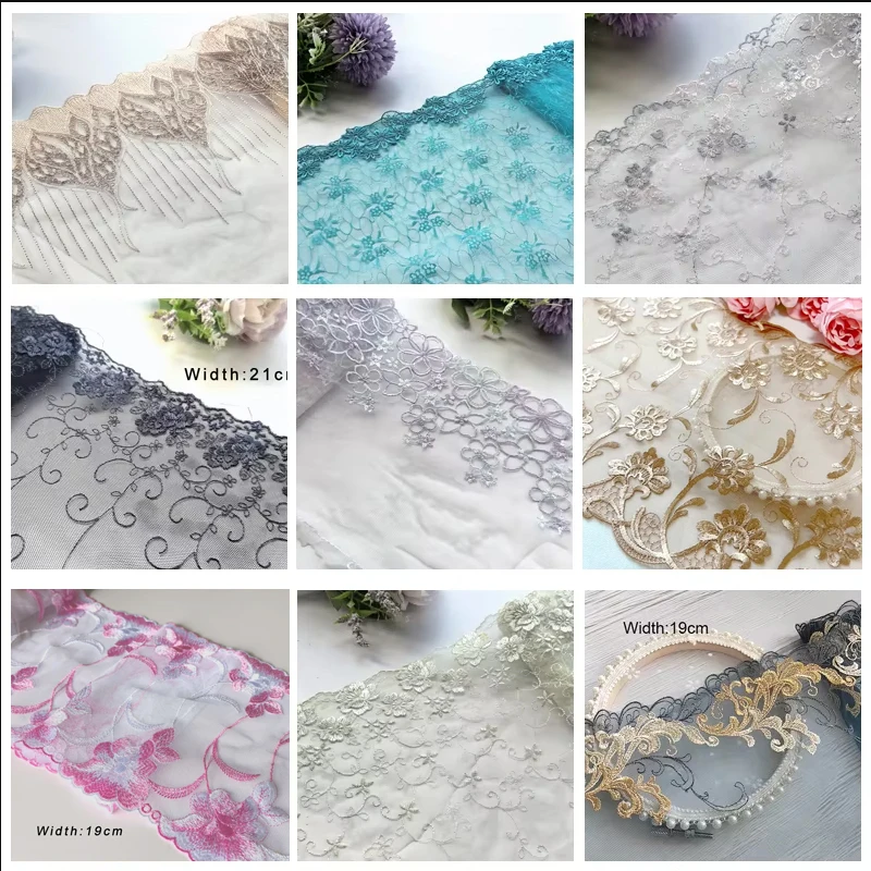 5 Yards, 17-26cm Multicolor Mesh Embroidery Lace Trim, Handmade DIY Needlework, Sewing Doll Dress, Clothing Material 150,
5 Yards, 17-26cm Multicolor Mesh Embroidery Lace Trim, Handmade DIY Needlework, Sewing Doll Dress, Clothing Material 150,