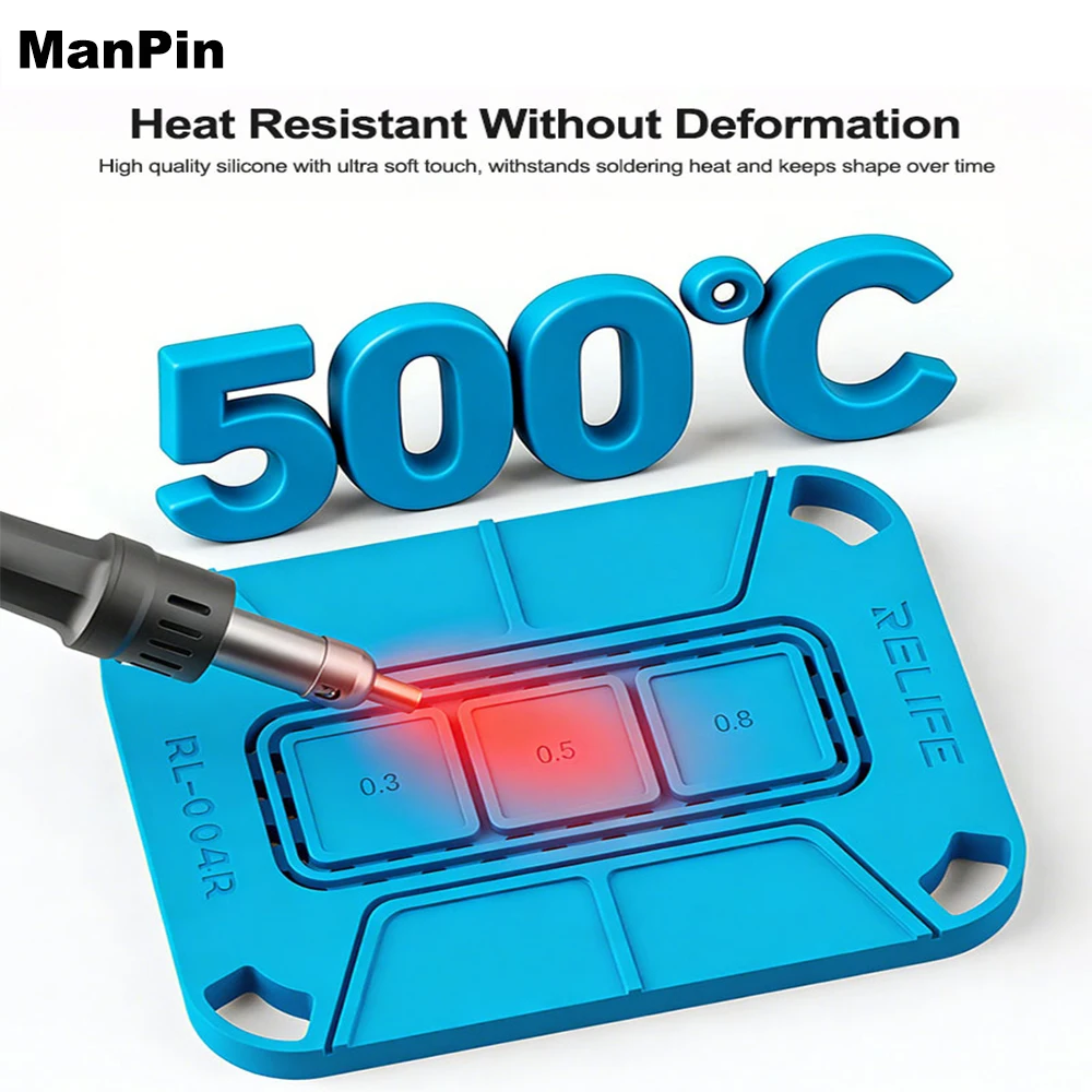 Магнитная термостойкая силиконовая подставка RELIFE RL-004R для пайки, для ремонта телефонов, держатель BGA-чипов, инструмент для ремонта ЦП и жестких дисков
Магнитная термостойкая силиконовая подставка RELIFE RL-004R для пайки, для ремонта телефонов, держатель BGA-чипов, инструмент для ремонта ЦП и жестких дисков