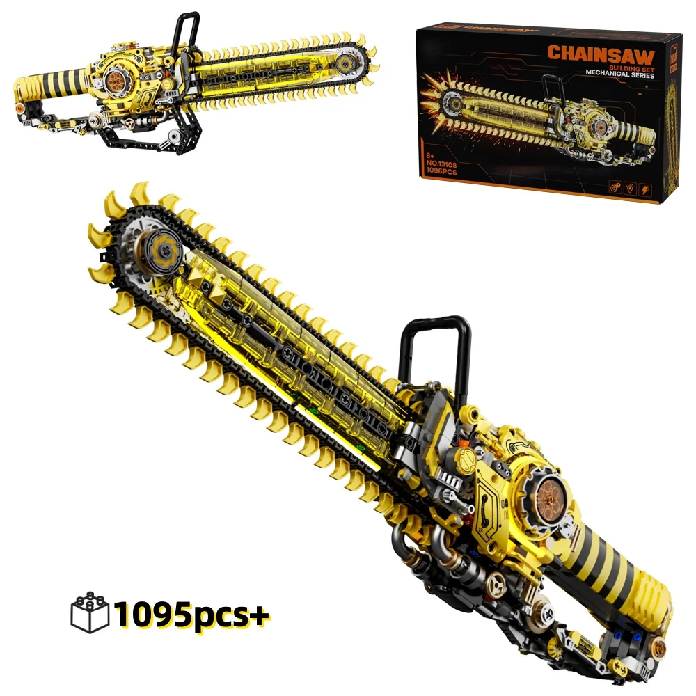 1096PCS Chainsaw Mechanical Building Blocks STEM Model Kit Creative Brick Construction Toy Desktop Decorations for Kids Boys
1096PCS Chainsaw Mechanical Building Blocks STEM Model Kit Creative Brick Construction Toy Desktop Decorations for Kids Boys