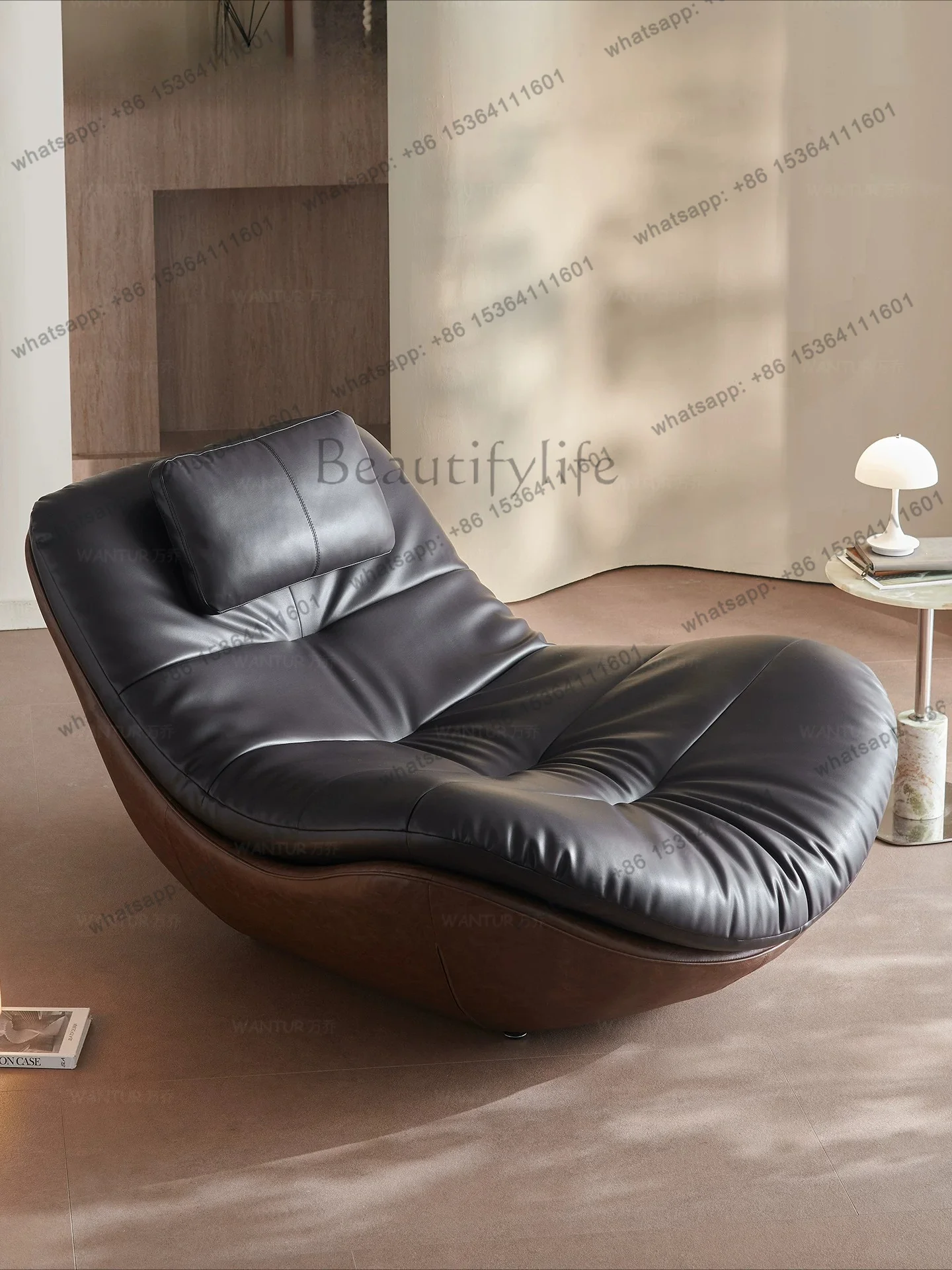 Italian Nordic high-end leather art single sofa chair simple living room designer modern casual living room bedroom lounge chair
Italian Nordic high-end leather art single sofa chair simple living room designer modern casual living room bedroom lounge chair