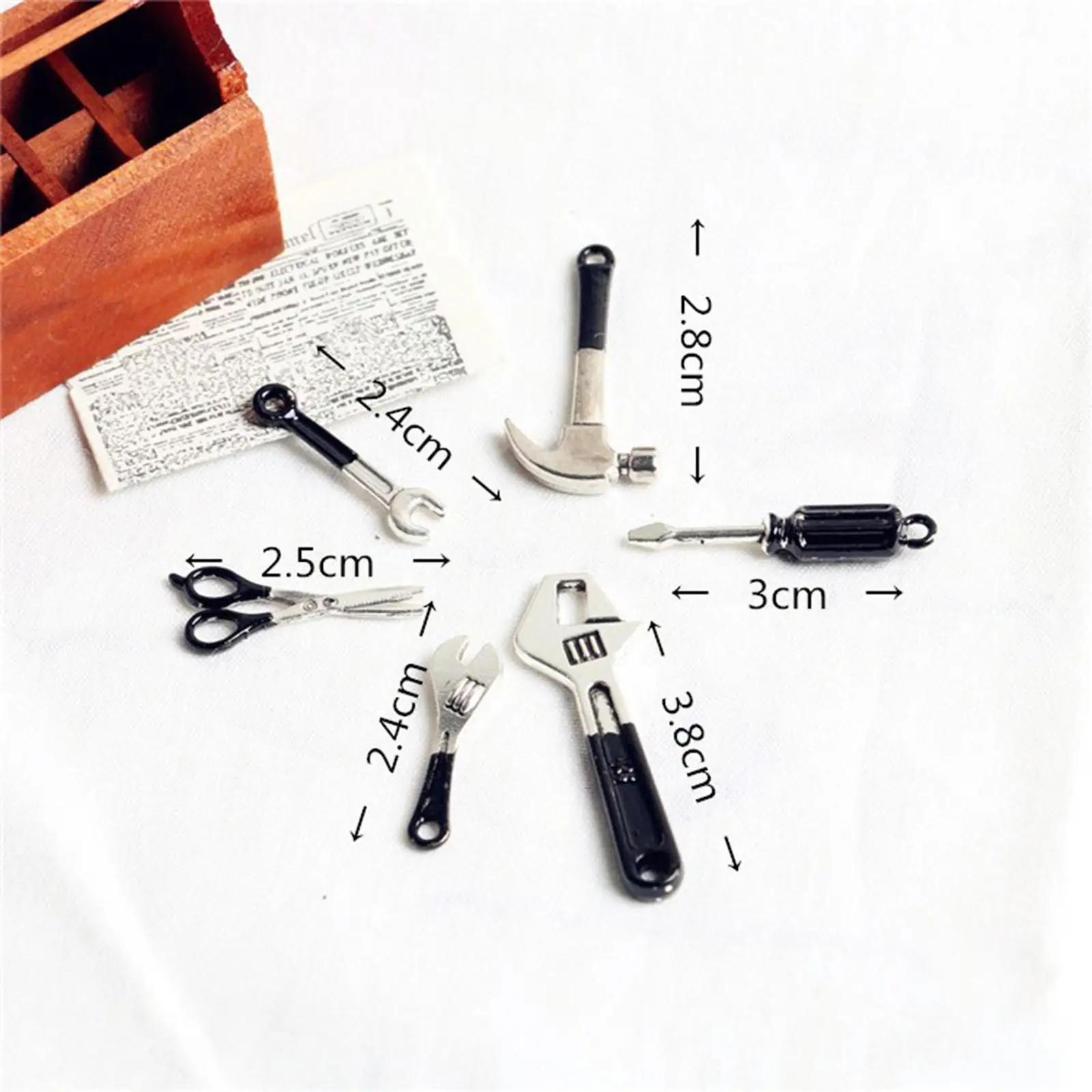 Simulation Wooden Tool Case Craft Toys Dollhouse Miniatures Set for Kids Play House Model Ornament
Simulation Wooden Tool Case Craft Toys Dollhouse Miniatures Set for Kids Play House Model Ornament