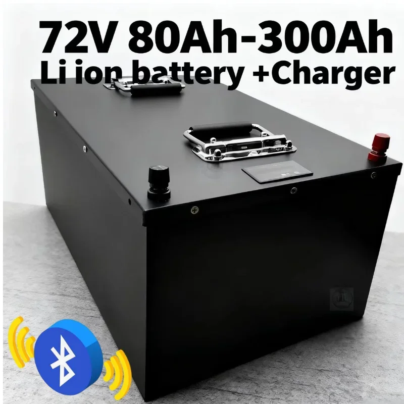 72V Li-ion Battery Pack 80Ah-300Ah + Charger, High Capacity Rechargeable Lithium Battery for 7000W Electric Scooter, Power Inver
72V Li-ion Battery Pack 80Ah-300Ah + Charger, High Capacity Rechargeable Lithium Battery for 7000W Electric Scooter, Power Inver
