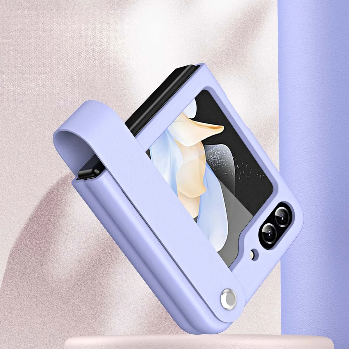 Stylish Solid Color Portable Hand Strap Bracket Phone Case For Samsung Galaxy Z Flip 5 Collapsible Anti-bump Leather Case Cover
Stylish Solid Color Portable Hand Strap Bracket Phone Case For Samsung Galaxy Z Flip 5 Collapsible Anti-bump Leather Case Cover