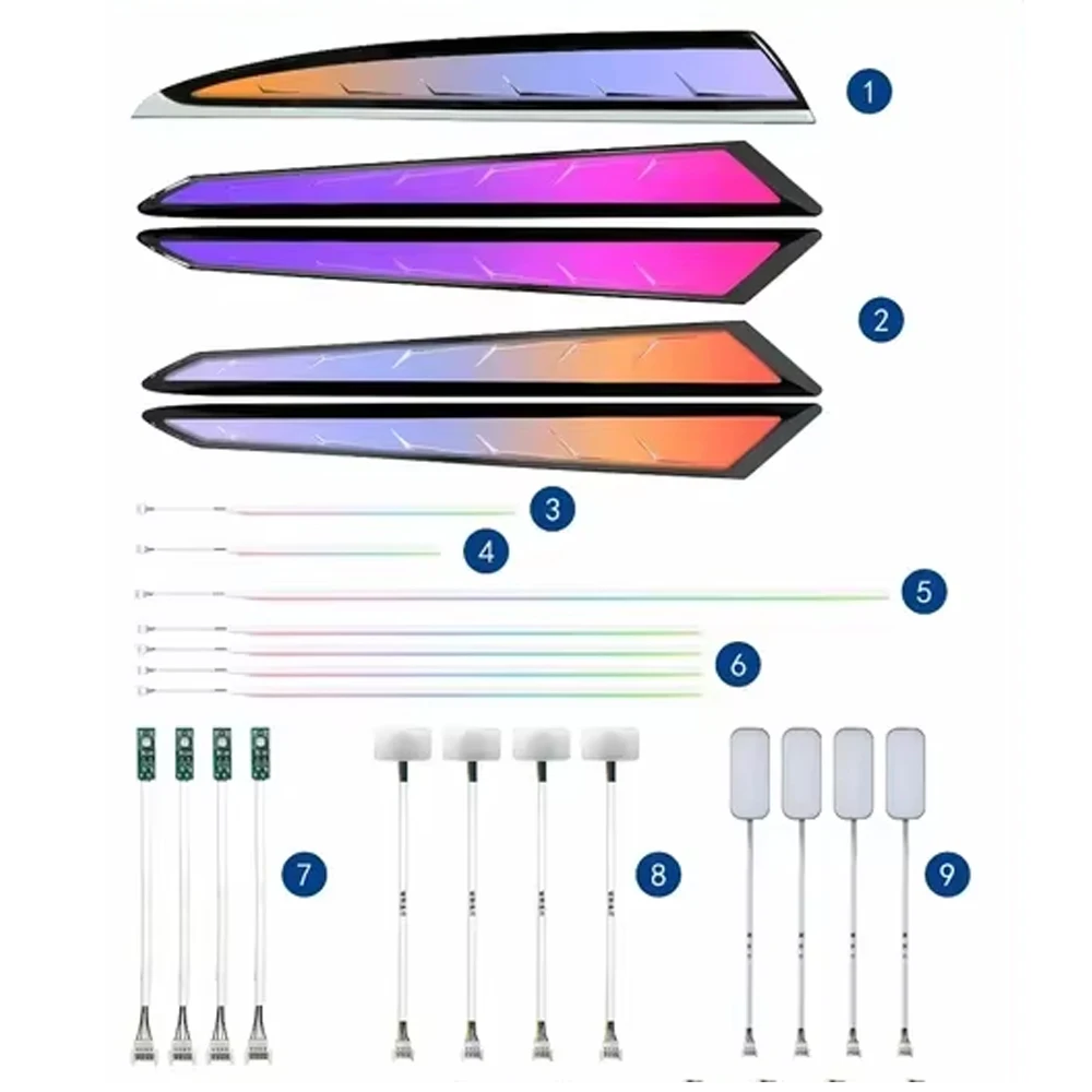 STLFFor Maserati Levante2016+64Color Dynamic Ambient LED Lighting for Automotive Interior APP Controlled Atmosphere Panel Lights
STLFFor Maserati Levante2016+64Color Dynamic Ambient LED Lighting for Automotive Interior APP Controlled Atmosphere Panel Lights