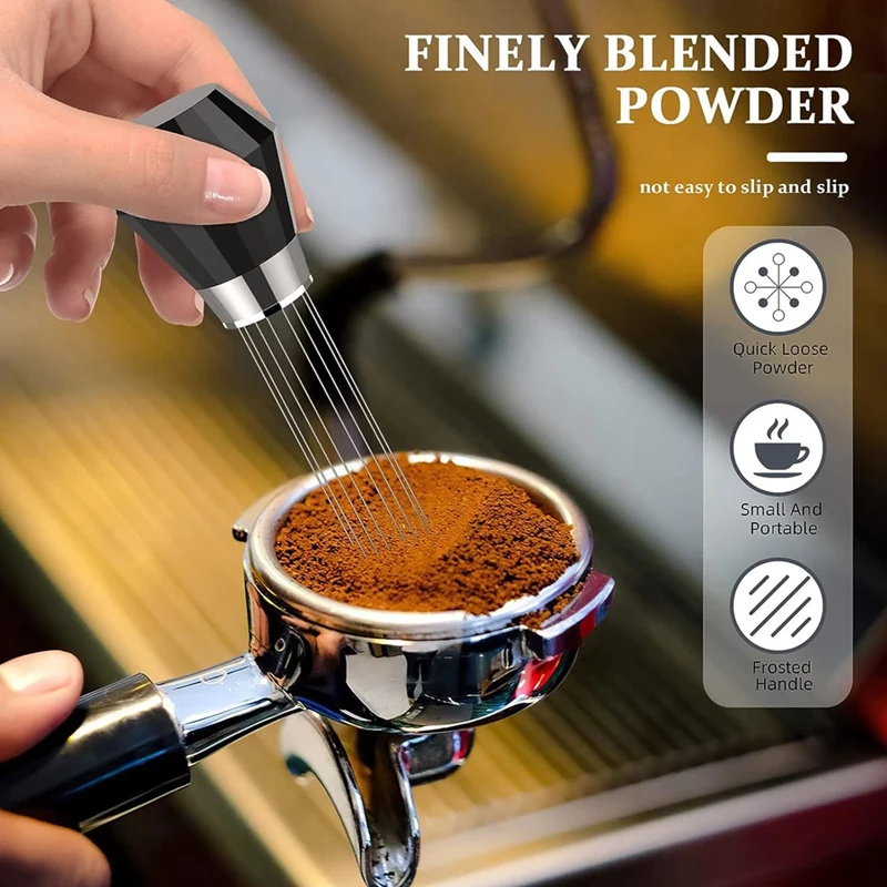 2 PCS Espresso Coffee Stirrer,WDT Tool Black & Silver Mini Whisk For Espresso Stirring Distribution - Professional Coffee
2 PCS Espresso Coffee Stirrer,WDT Tool Black & Silver Mini Whisk For Espresso Stirring Distribution - Professional Coffee