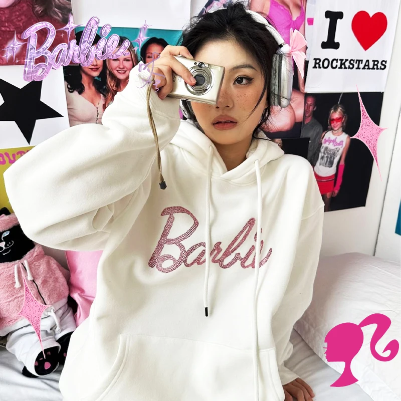 Barbie Rhinestone Hoodies Long Sleeve Y2K Winter Loose Cotton Soft Comfortable Stylish Trendy Movie Cute Girls Gift Fashion
Barbie Rhinestone Hoodies Long Sleeve Y2K Winter Loose Cotton Soft Comfortable Stylish Trendy Movie Cute Girls Gift Fashion