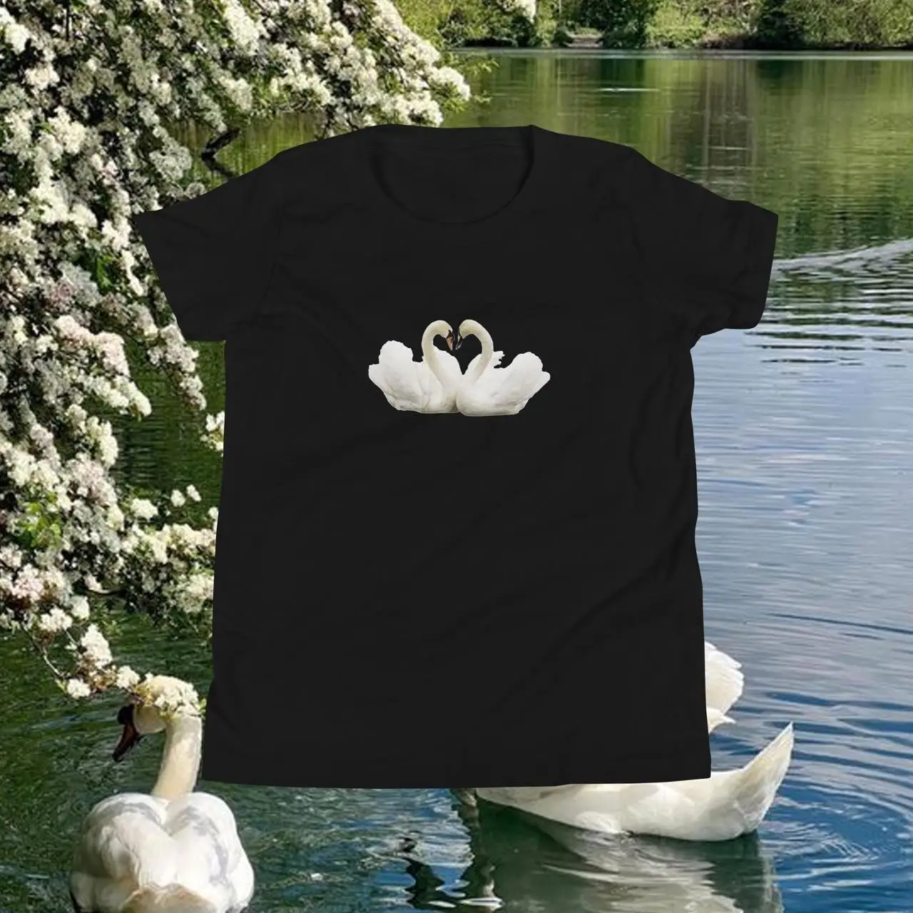 Women Summer Clothes White Swan Print T shirt Female Summer Design Short Sleeve O-Neck T shirt Women Fashion Clothing T shirts
Women Summer Clothes White Swan Print T shirt Female Summer Design Short Sleeve O-Neck T shirt Women Fashion Clothing T shirts