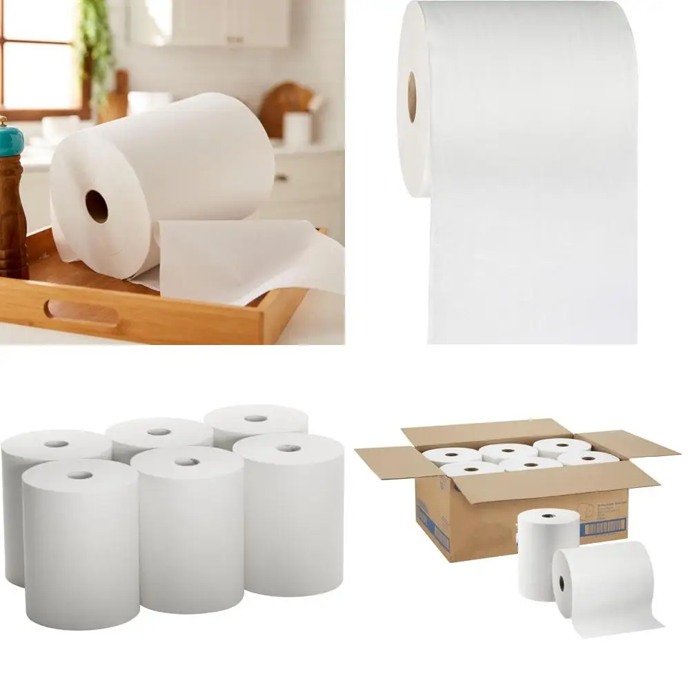 High Absorbency Paper Towels, 10 Inch x 800 Feet Roll, White, Pack of 6 Rolls (Approx. 800 Feet)
High Absorbency Paper Towels, 10 Inch x 800 Feet Roll, White, Pack of 6 Rolls (Approx. 800 Feet)