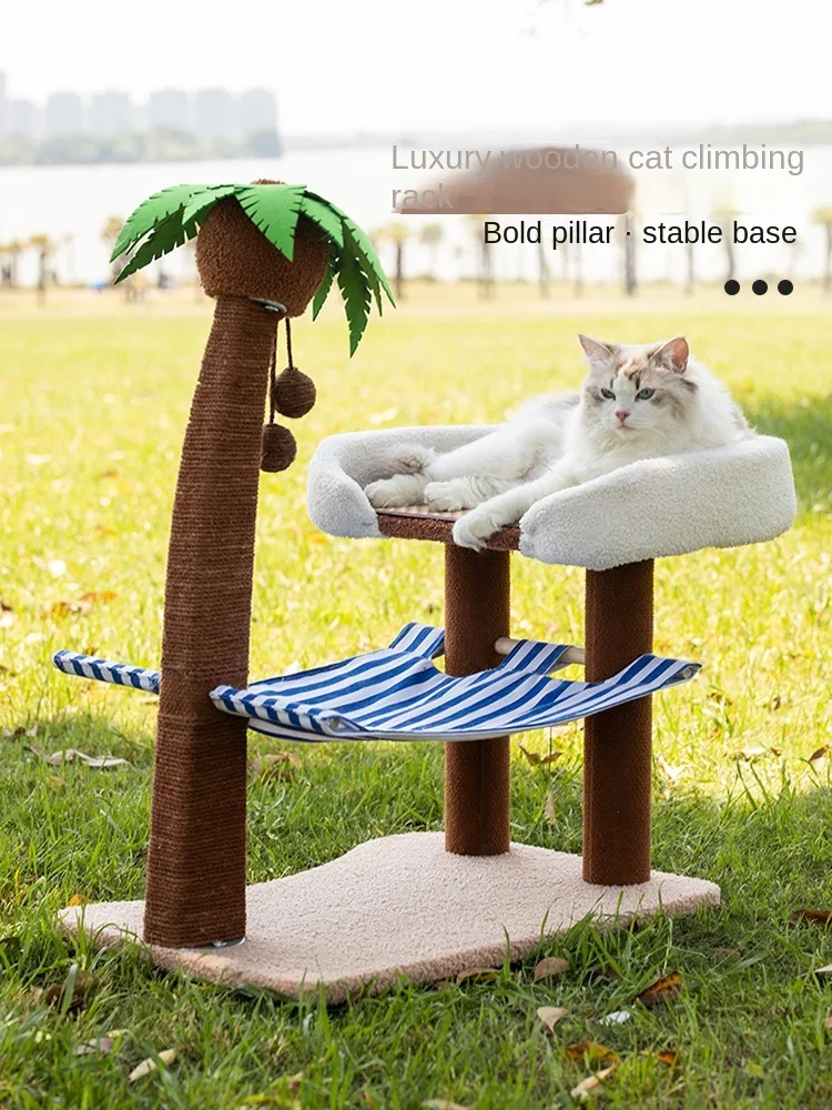Cat Climbing Frame Cat Tree Nest One Scratching Board Small Scratching Post Solid Wood Cat Scratching Frame Pet Supplies
Cat Climbing Frame Cat Tree Nest One Scratching Board Small Scratching Post Solid Wood Cat Scratching Frame Pet Supplies