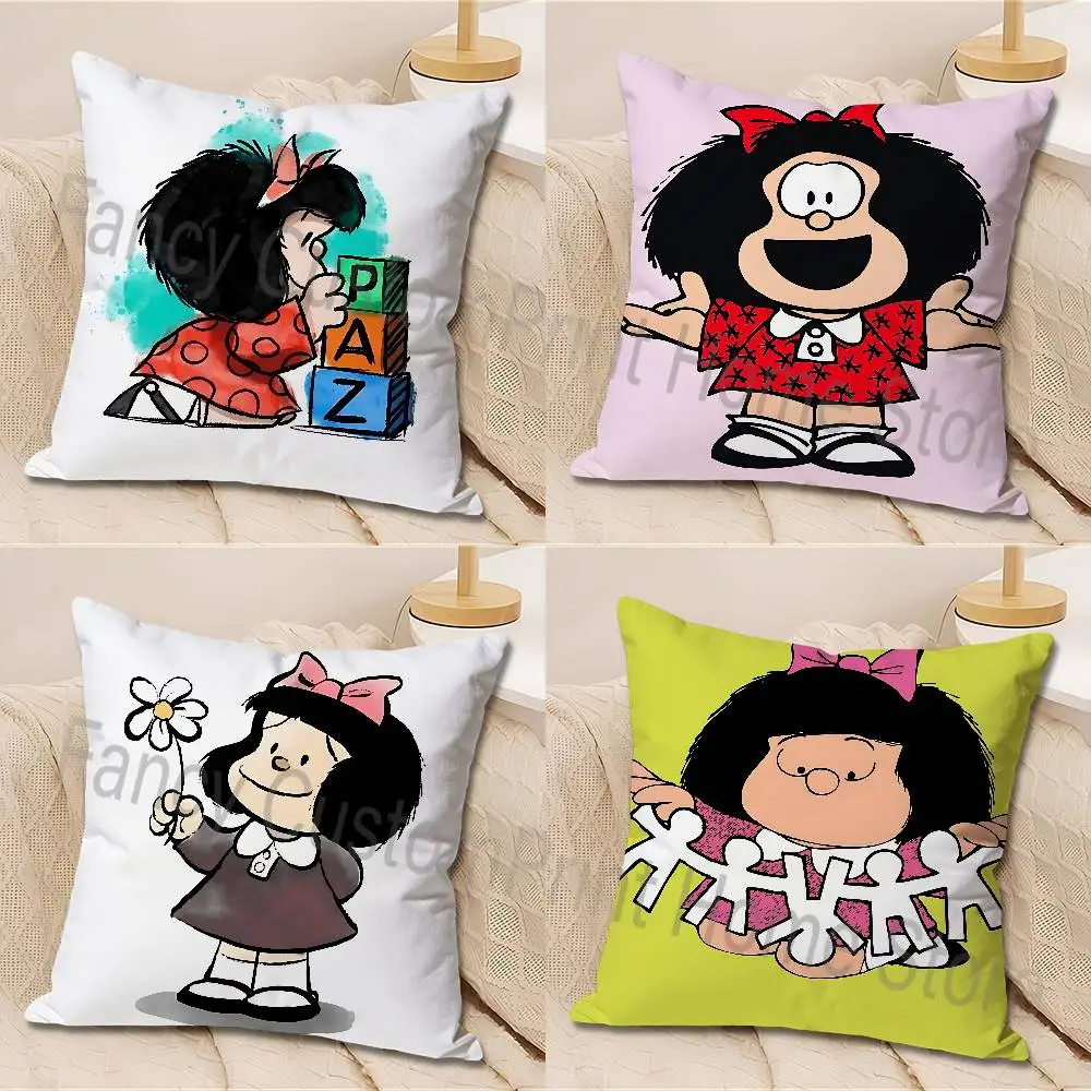 Cute M-Mafaldas Pillow Cases for Bedroom Living Room Sofa Home Decor Polyester Cushion Cover with Zipper
Cute M-Mafaldas Pillow Cases for Bedroom Living Room Sofa Home Decor Polyester Cushion Cover with Zipper