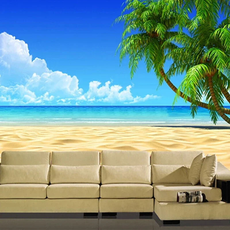 Blue Sky Beach Coconut Tree Landscape Mural Wallpaper Modern Simple Nature Scenery Living Room Backdrop Wall Decor Papel Murals
Blue Sky Beach Coconut Tree Landscape Mural Wallpaper Modern Simple Nature Scenery Living Room Backdrop Wall Decor Papel Murals