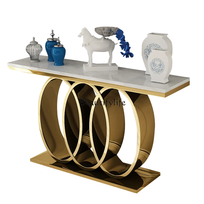 Modern Simple Entrance Platform Corridor Shelf Light Luxury Marble Strip Case Against the Wall
Modern Simple Entrance Platform Corridor Shelf Light Luxury Marble Strip Case Against the Wall