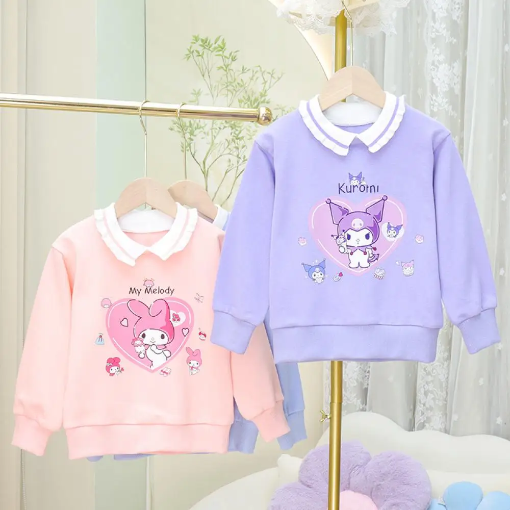 Детский свитшот Kuromi в стиле аниме для девочек Sanrios Kawaii My Melody, весенний свитер с длинными рукавами и лацканами, милые милые топы для малышей, подарок для студентов
Детский свитшот Kuromi в стиле аниме для девочек Sanrios Kawaii My Melody, весенний свитер с длинными рукавами и лацканами, милые милые топы для малышей, подарок для студентов