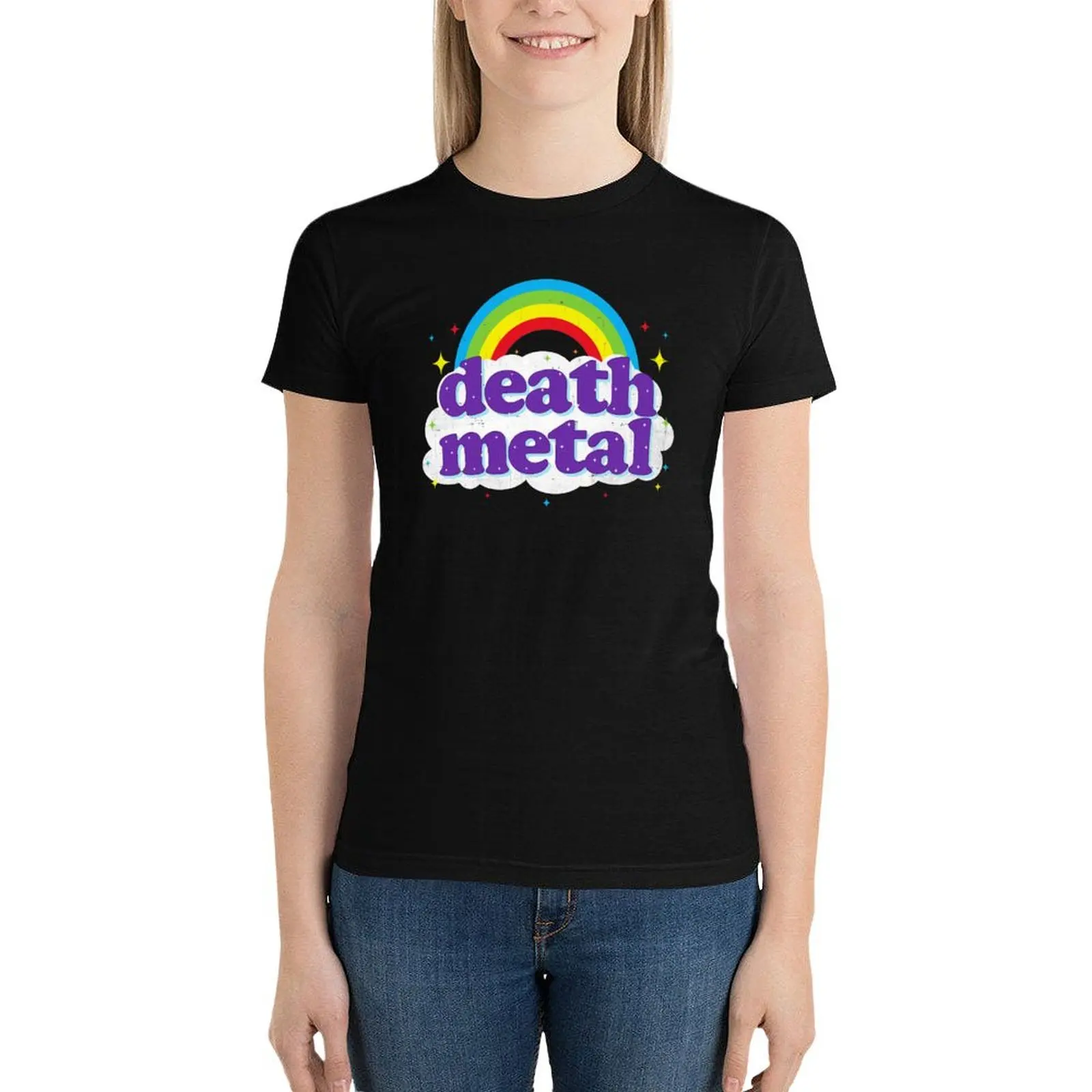 Death Metal Rainbow T-Shirt hippie clothes animal print shirt for girls kawaii clothes womans clothing
Death Metal Rainbow T-Shirt hippie clothes animal print shirt for girls kawaii clothes womans clothing