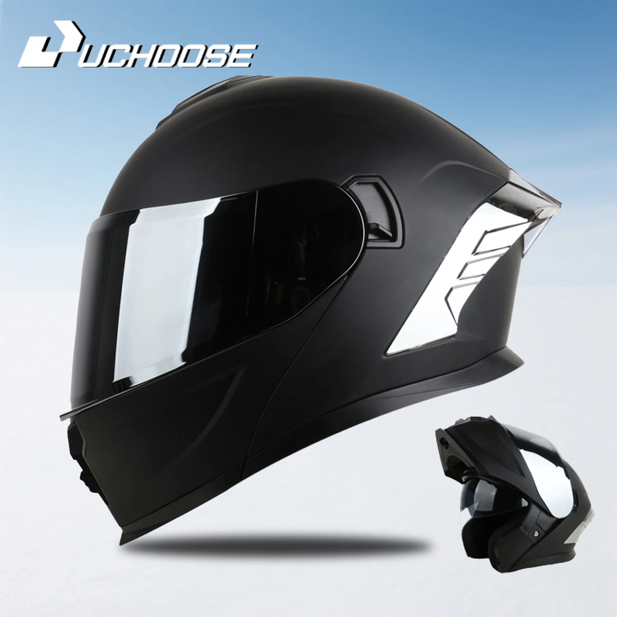 815 Uchoose DOT Approved Full Face Helmet Crash Motorbike Protective Gear Men Women Flip Up Helmet Motorcycle Double Sun Visor
815 Uchoose DOT Approved Full Face Helmet Crash Motorbike Protective Gear Men Women Flip Up Helmet Motorcycle Double Sun Visor
