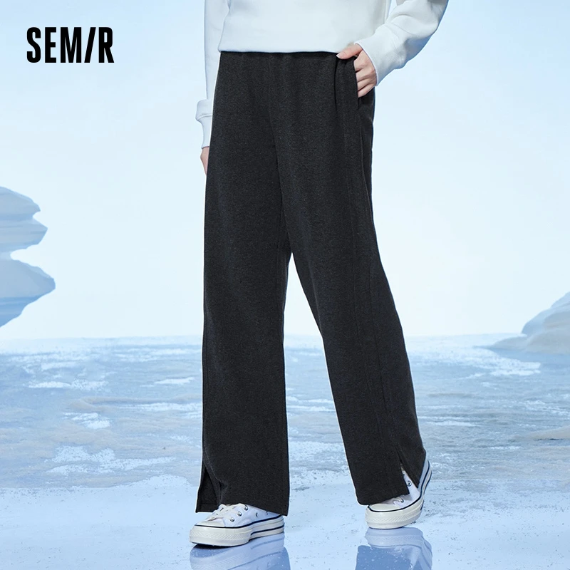 Брюки Semir женские с эластичным поясом, повседневные штаны с разрезом, облегающие однотонные с широкими штанинами, зима 2023
Брюки Semir женские с эластичным поясом, повседневные штаны с разрезом, облегающие однотонные с широкими штанинами, зима 2023