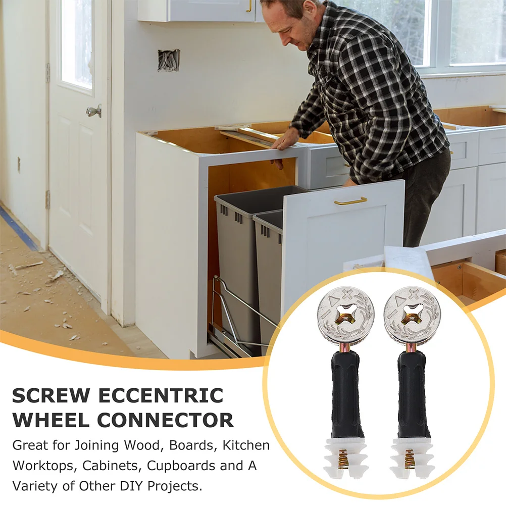 100Sets Cam Fitting 3-in-1 Furniture Connector Zinc Alloy Cam Lock Nut Pre-Inserted Nut Dowel Strong Fixation for Wood Cabinets
100Sets Cam Fitting 3-in-1 Furniture Connector Zinc Alloy Cam Lock Nut Pre-Inserted Nut Dowel Strong Fixation for Wood Cabinets