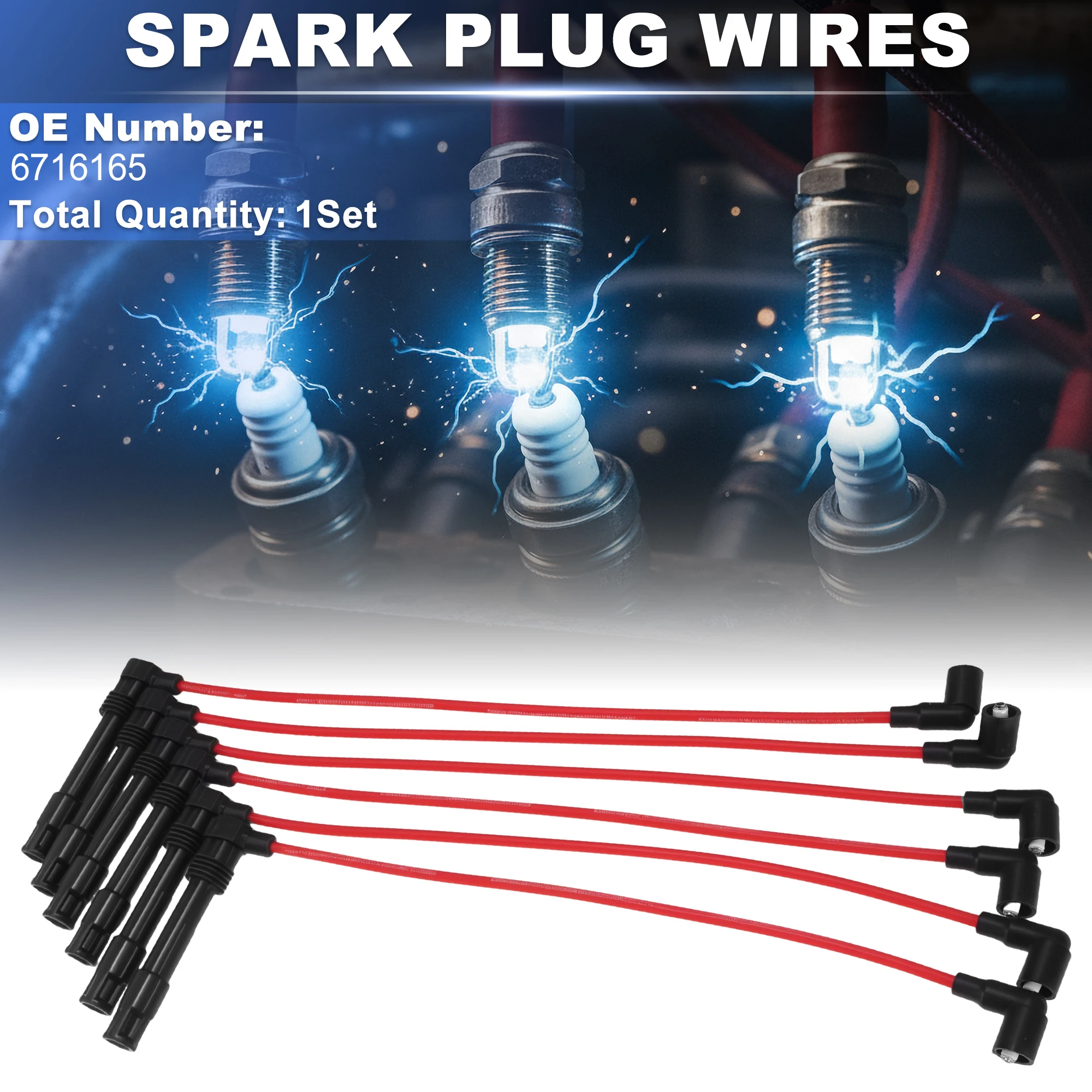 UXCELL 1 Set Spark Plug Wire for Volkswagen Passat V6 2.8L 1998-2005 Replaces 6716165
UXCELL 1 Set Spark Plug Wire for Volkswagen Passat V6 2.8L 1998-2005 Replaces 6716165