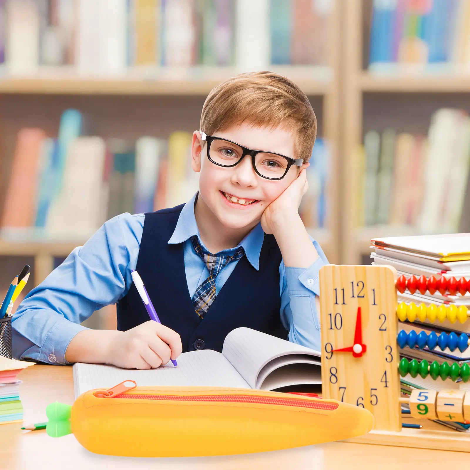 2Pcs Fun Carrot-Look Silicone Pencil Case Smooth Zipper Closure Pen Pouch for Neat Desk Storage Big Capacity Stationery Holder
2Pcs Fun Carrot-Look Silicone Pencil Case Smooth Zipper Closure Pen Pouch for Neat Desk Storage Big Capacity Stationery Holder