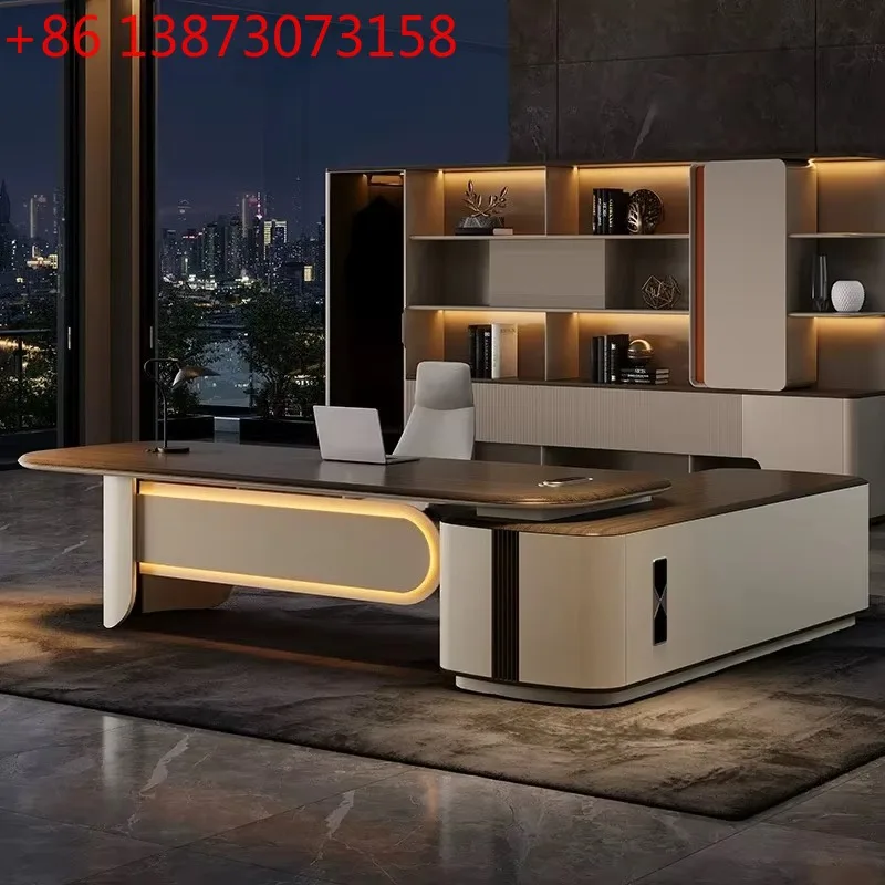 Modern luxury executive desk L-shaped flute design, suitable for managers, CEOs, bosses, personal computer desks
Modern luxury executive desk L-shaped flute design, suitable for managers, CEOs, bosses, personal computer desks