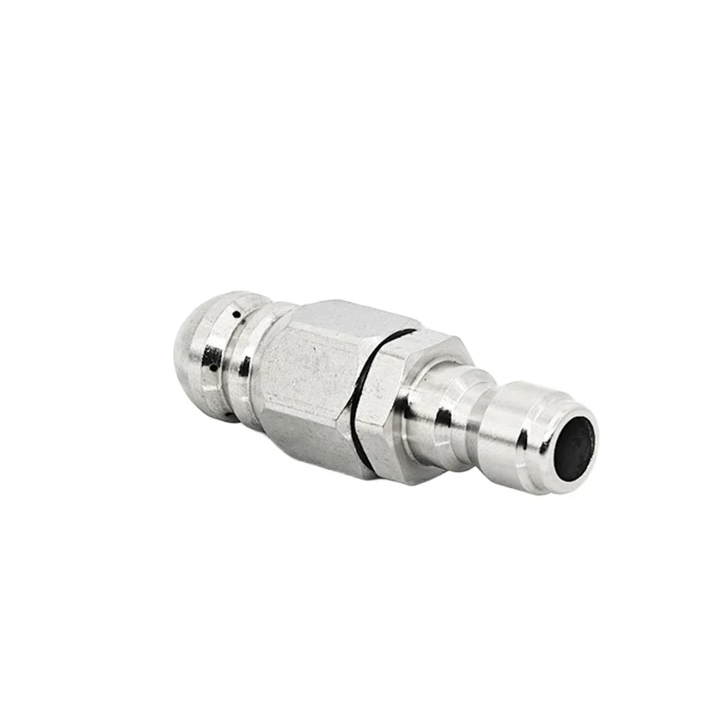 Stainless Steel Pressure Washer Sewer Nozzle For 5000 PSI Operation With 1/4 Inch Quick Connect Inlet And 1/4 NPT Female Outlet
Stainless Steel Pressure Washer Sewer Nozzle For 5000 PSI Operation With 1/4 Inch Quick Connect Inlet And 1/4 NPT Female Outlet