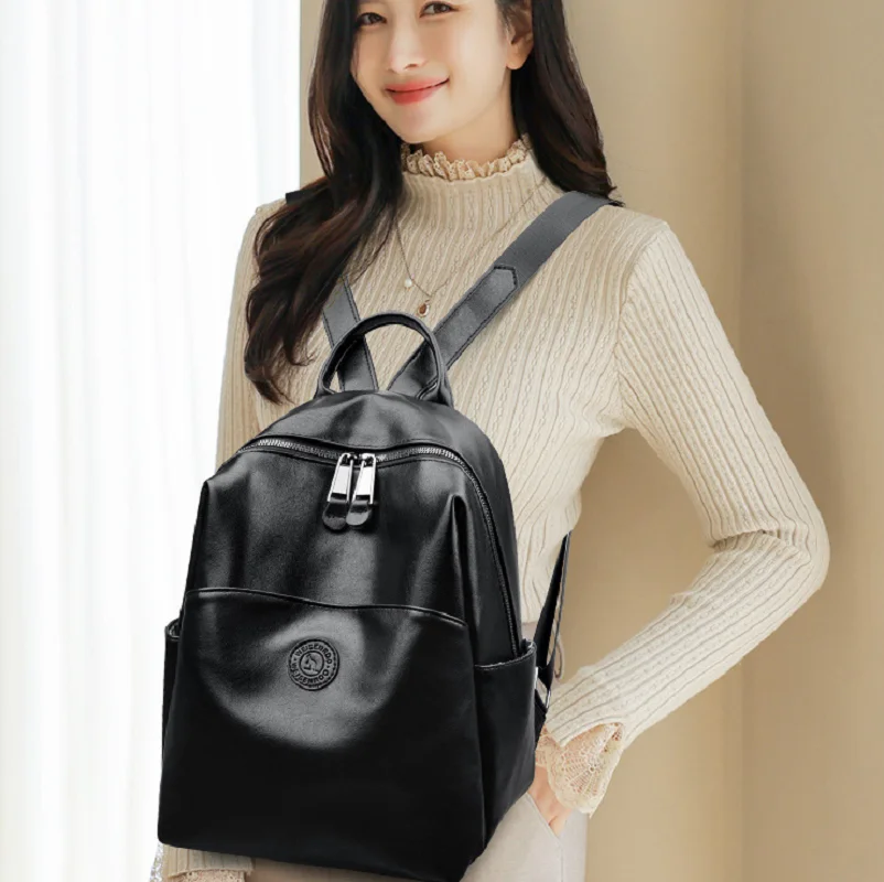 2025 New Women's Korean Style Fashion Travel Backpacks Vintage Large Capacity Soft Leather Shoulder Bags Totes School Bag
2025 New Women's Korean Style Fashion Travel Backpacks Vintage Large Capacity Soft Leather Shoulder Bags Totes School Bag