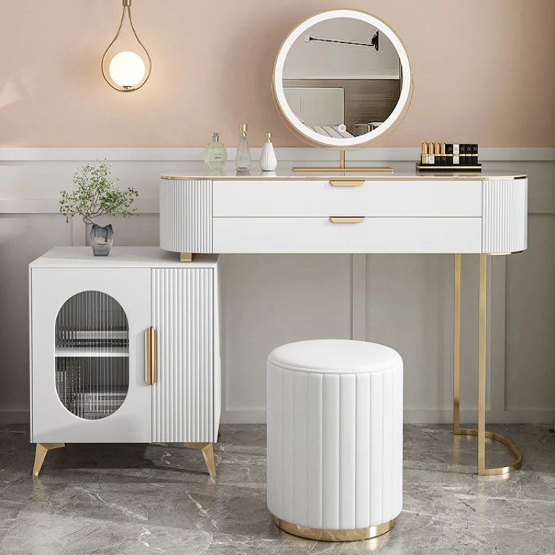 Nordic Mirror Luxury Dressing Table Women Chair Storage Drawer Dressers Cabinet Room Coiffeuse De Chambre Bedroom Furniture
Nordic Mirror Luxury Dressing Table Women Chair Storage Drawer Dressers Cabinet Room Coiffeuse De Chambre Bedroom Furniture