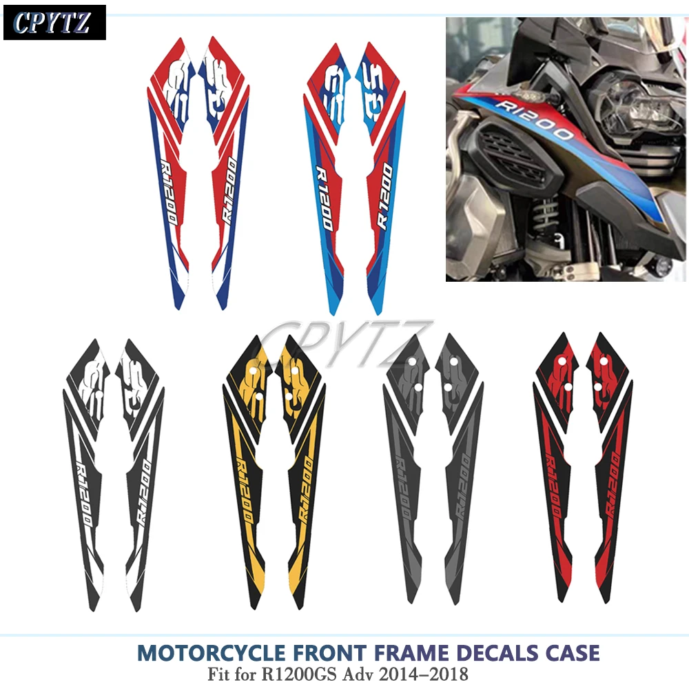 Fit for R1200GS R 1200 GS Adv Adventure 2014-2018 Motorcycle Front Frame Decals Case Front Fender sticker Kits
Fit for R1200GS R 1200 GS Adv Adventure 2014-2018 Motorcycle Front Frame Decals Case Front Fender sticker Kits