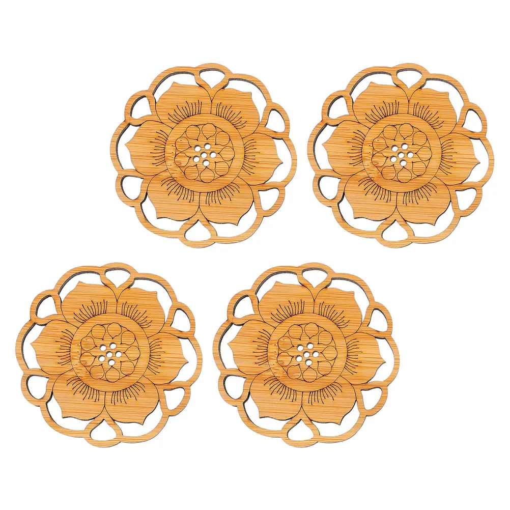 4pcs Bamboo Coasters High Quality Lotus Shaped Cup Mats Anti Skid Home Hotel Restaurant Table Coaster Bowl Pad
4pcs Bamboo Coasters High Quality Lotus Shaped Cup Mats Anti Skid Home Hotel Restaurant Table Coaster Bowl Pad