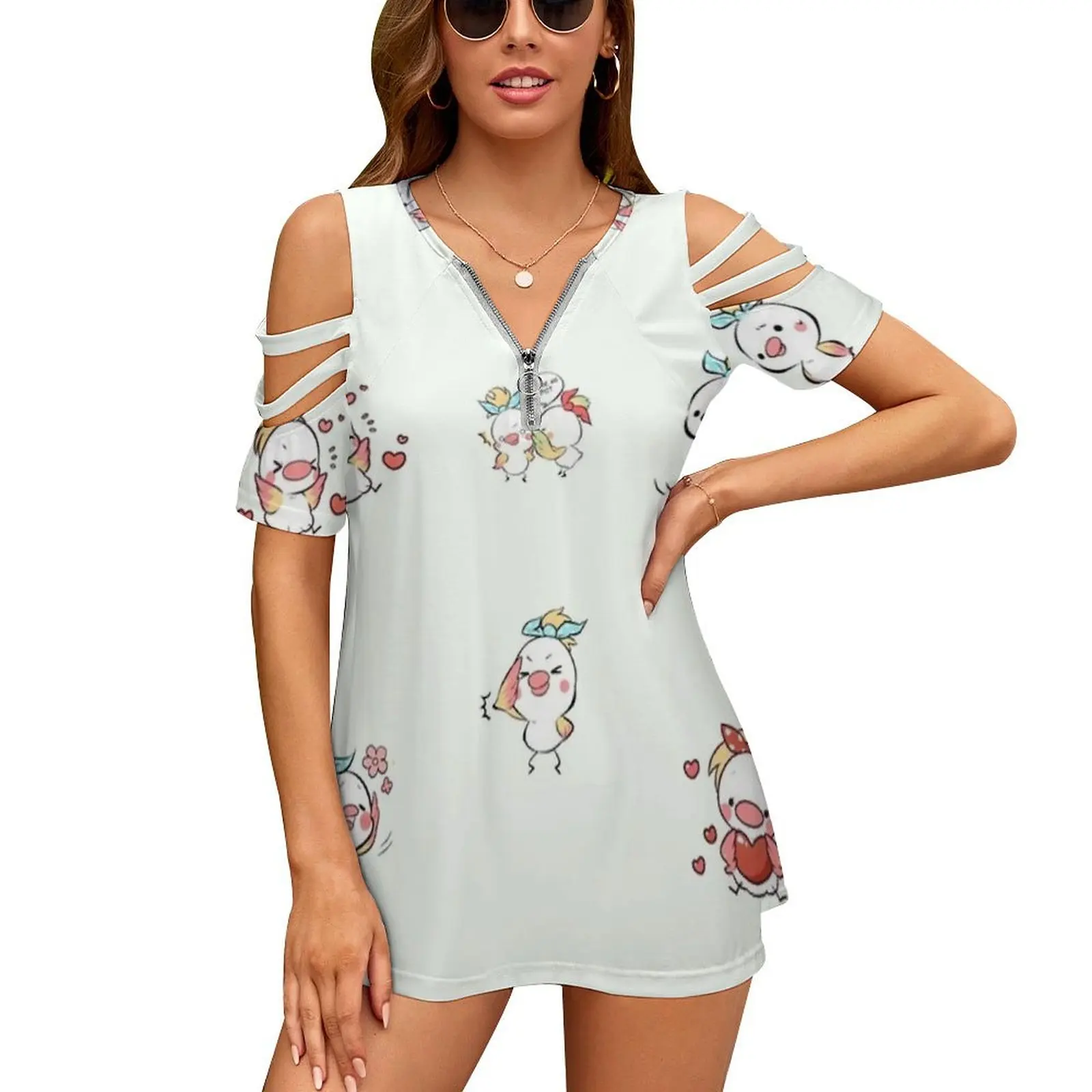 Pocket Funny Bird New Fashion Zip Off Shoulder Top Short-Sleeve Women Shirt Funny Bird Cute Birds Animal Animals Birb Nature
Pocket Funny Bird New Fashion Zip Off Shoulder Top Short-Sleeve Women Shirt Funny Bird Cute Birds Animal Animals Birb Nature