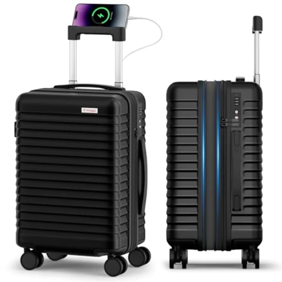 20 Inch Carry on Luggage, Expandable Suitcase with 360° Spinner Wheels, Airline Approved 22x14x9 PC Hard Shell Luggage, TSA Loc
20 Inch Carry on Luggage, Expandable Suitcase with 360° Spinner Wheels, Airline Approved 22x14x9 PC Hard Shell Luggage, TSA Loc