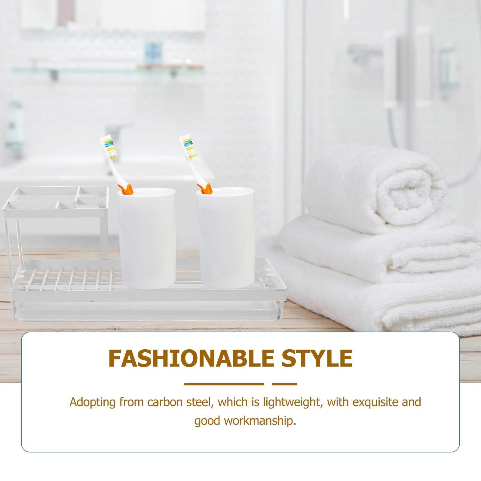 Toothbrush Cup Holder Rack Electric Toothbrush Display St Toothpaste Shelf Mug Rack Hollow Design Carbon Steel Bathroom ganizer
Toothbrush Cup Holder Rack Electric Toothbrush Display St Toothpaste Shelf Mug Rack Hollow Design Carbon Steel Bathroom ganizer