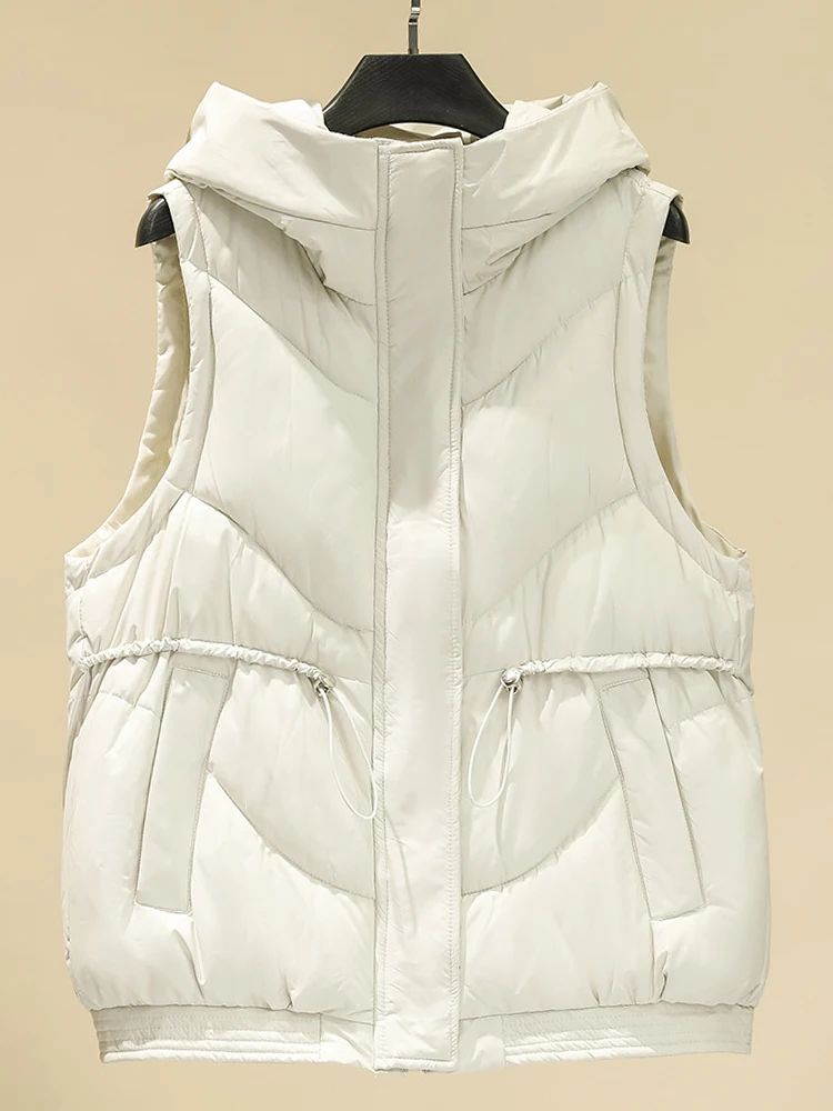 Hooded Puffer Vest Jacket Women Elegant Causal Zipper Vest Female Winter Sleeveless Pocket Coat Lady Warm Down Cotton Waistcoat
Hooded Puffer Vest Jacket Women Elegant Causal Zipper Vest Female Winter Sleeveless Pocket Coat Lady Warm Down Cotton Waistcoat