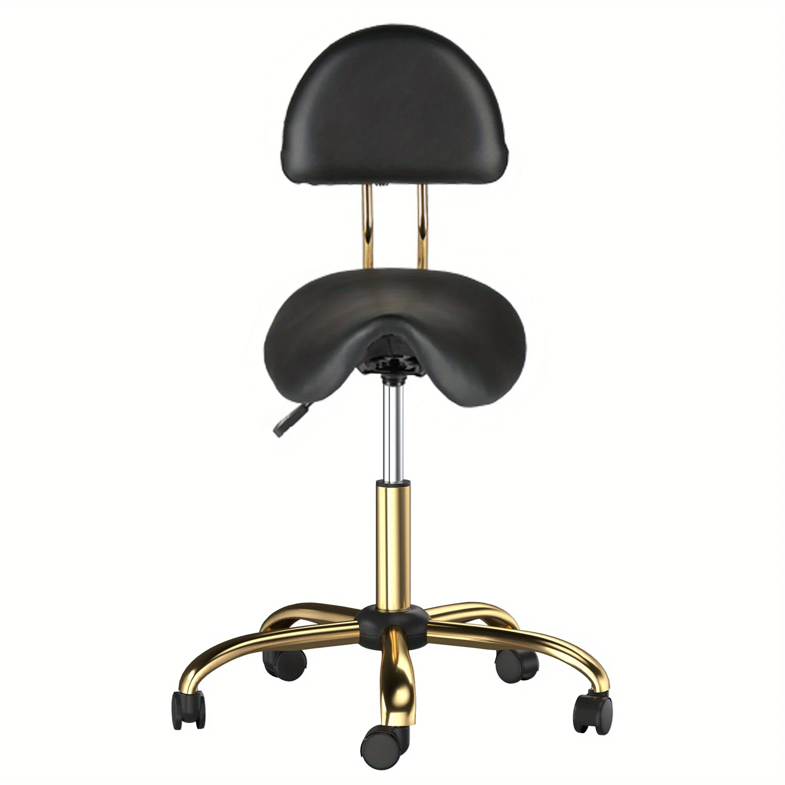 360° Swiveling Saddle Technician Stool, Bar Stool with Backrest and Linear Support, Adjustable Height Swiveling Salon Stool, Modern Armless Beauty Chair for Kitchens, Dining Rooms, Living Rooms, Bistros, and Spas - Black
360° Swiveling Saddle Technician Stool, Bar Stool with Backrest and Linear Support, Adjustable Height Swiveling Salon Stool, Modern Armless Beauty Chair for Kitchens, Dining Rooms, Living Rooms, Bistros, and Spas - Black