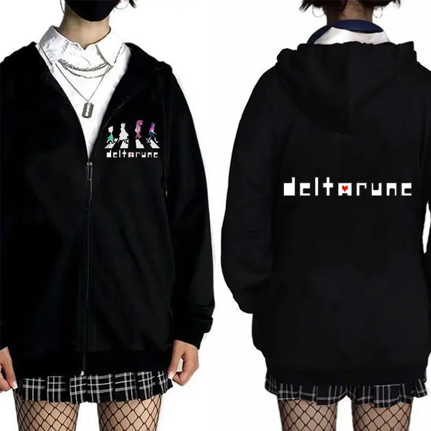 Game Deltarune Noelle Holiday Ralsei Susie Kris Funny Merch Zipper Hoodie Men's Women's Anime Humor Oversized Zip Up Jacket Coat
Game Deltarune Noelle Holiday Ralsei Susie Kris Funny Merch Zipper Hoodie Men's Women's Anime Humor Oversized Zip Up Jacket Coat