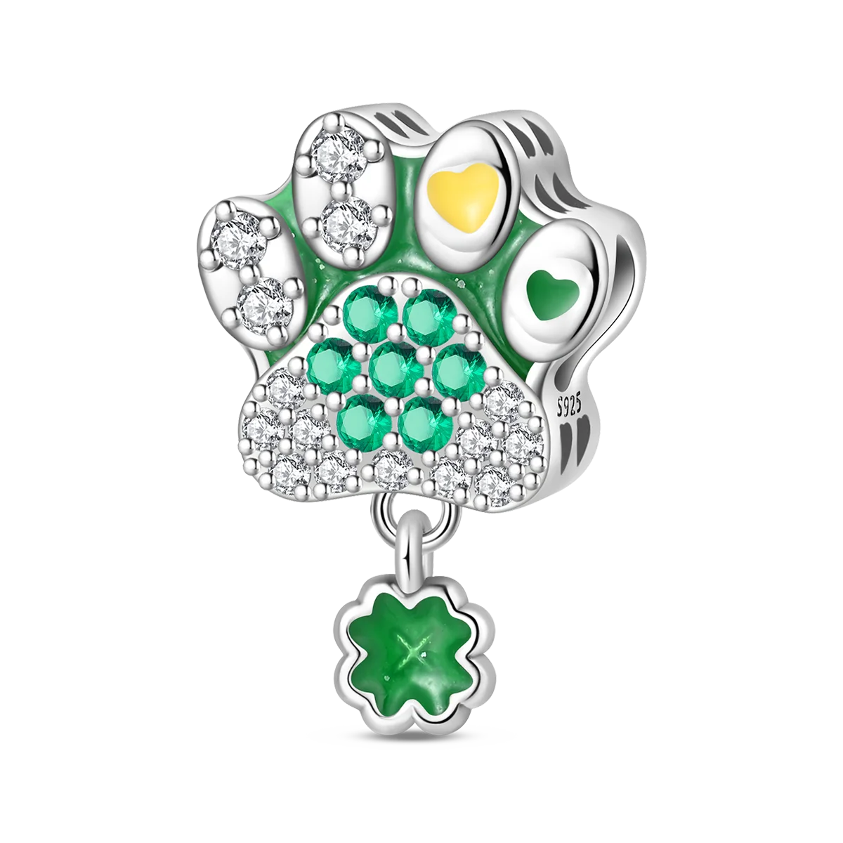 925 Silver Green Cat Paw Beads Luck Animal Pendant Beads Fit Original Bracelet Charm Jewelry Making Fine Gift Diy Accessory
925 Silver Green Cat Paw Beads Luck Animal Pendant Beads Fit Original Bracelet Charm Jewelry Making Fine Gift Diy Accessory