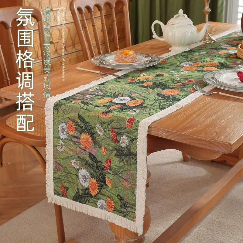 New American Retro Table Flag Jacquard Fabric Fashionable Su Table Flag Tea Table TV Cabinet Strip
New American Retro Table Flag Jacquard Fabric Fashionable Su Table Flag Tea Table TV Cabinet Strip