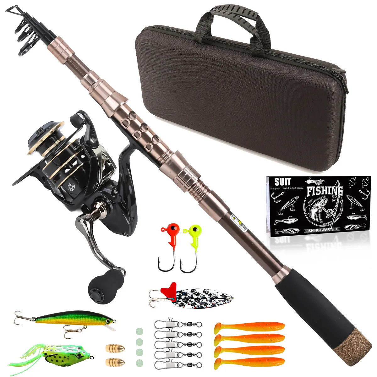 Carbon Fiber Telescopic Lure Rod Portable Travel Fishing Tackle Set Complete All-in-One Gear for Freshwater Saltwater Sea Fish
Carbon Fiber Telescopic Lure Rod Portable Travel Fishing Tackle Set Complete All-in-One Gear for Freshwater Saltwater Sea Fish