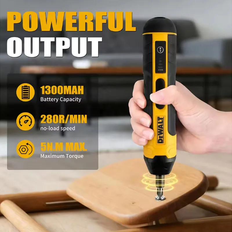 DEWALT cordless power screwdriver 1300mAh rechargeable adjustable drill multi-purpose repair tool USB
DEWALT cordless power screwdriver 1300mAh rechargeable adjustable drill multi-purpose repair tool USB