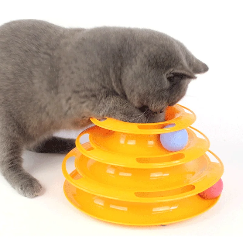 Pet cat toy Three-layer ball cat Turntable Cat interactive educational track toy cat space tower play plate Pet Products Cat
Pet cat toy Three-layer ball cat Turntable Cat interactive educational track toy cat space tower play plate Pet Products Cat